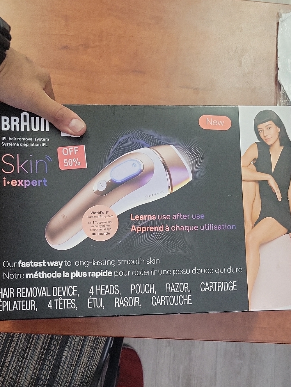 Braun Skin i-expert IPL Hair Removal Device - Rose Gold